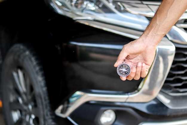 Правильное положение автомобиля для доступа к рычагу
